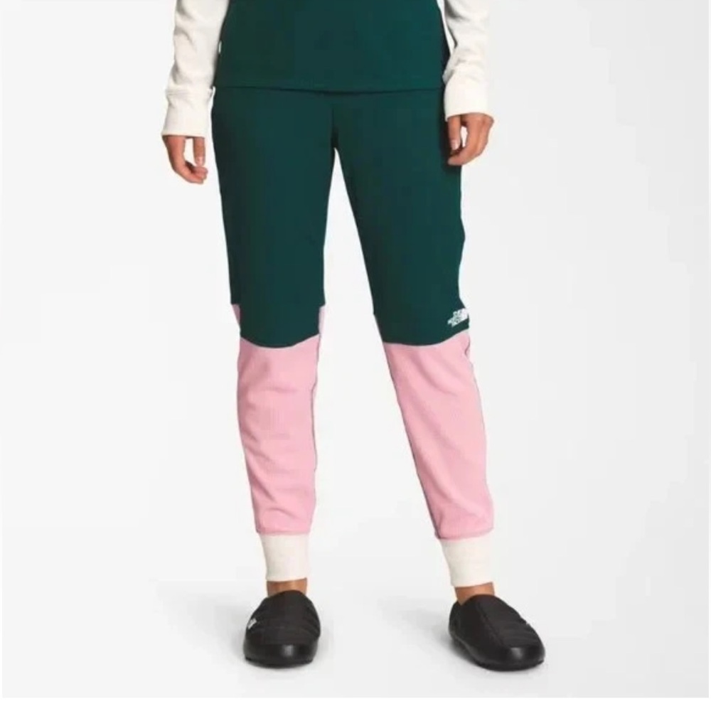 Women’s THE NORTH FACE Teal and Pink Joggers leggings-XL